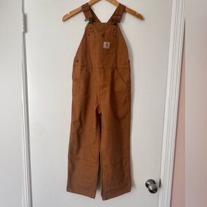 Carhartt Kid’s Canvas Bib Overall Size 7 Loose Fit OX8603-B